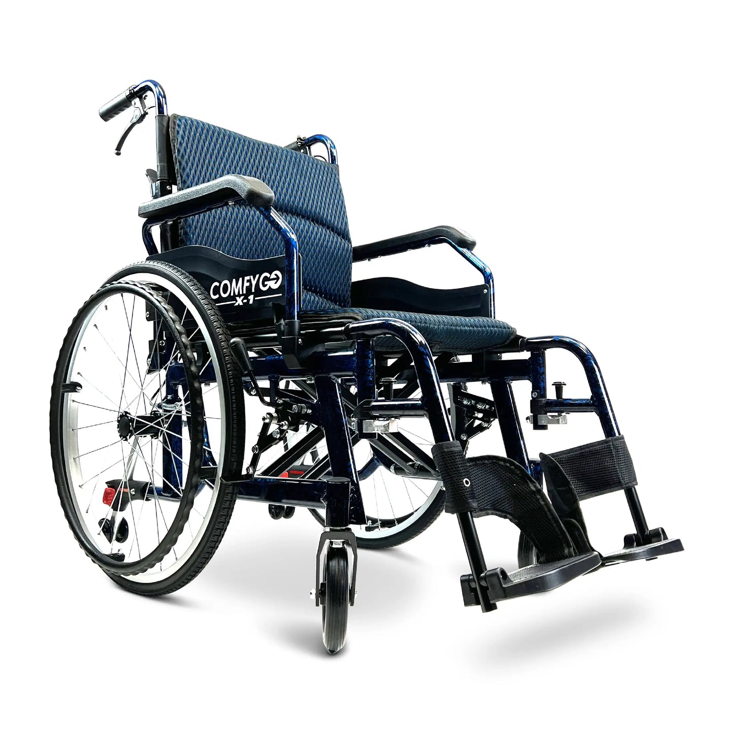 X-1 ComfyGO Lightweight Manual Wheelchair With Quick-Detach Wheels