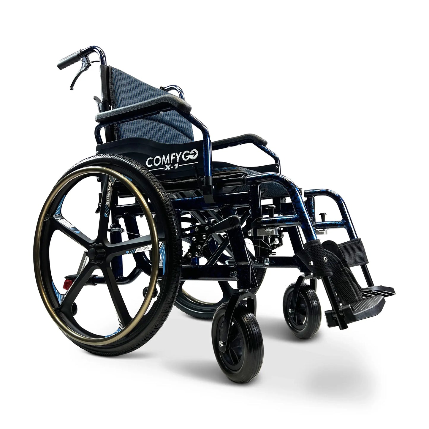 X-1 ComfyGO Lightweight Manual Wheelchair With Quick-Detach Wheels